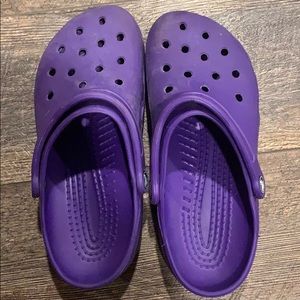 Purple Crocs